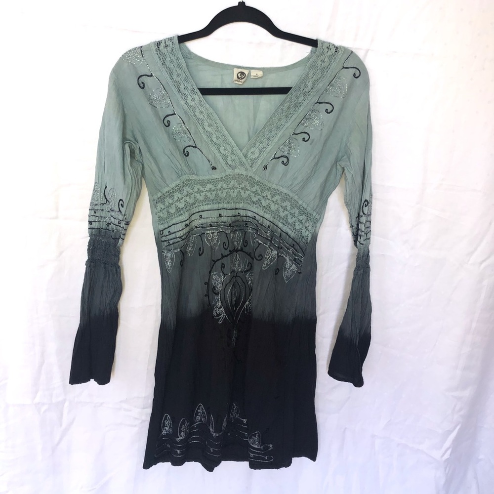 Lagaci Ombré Blue Dress